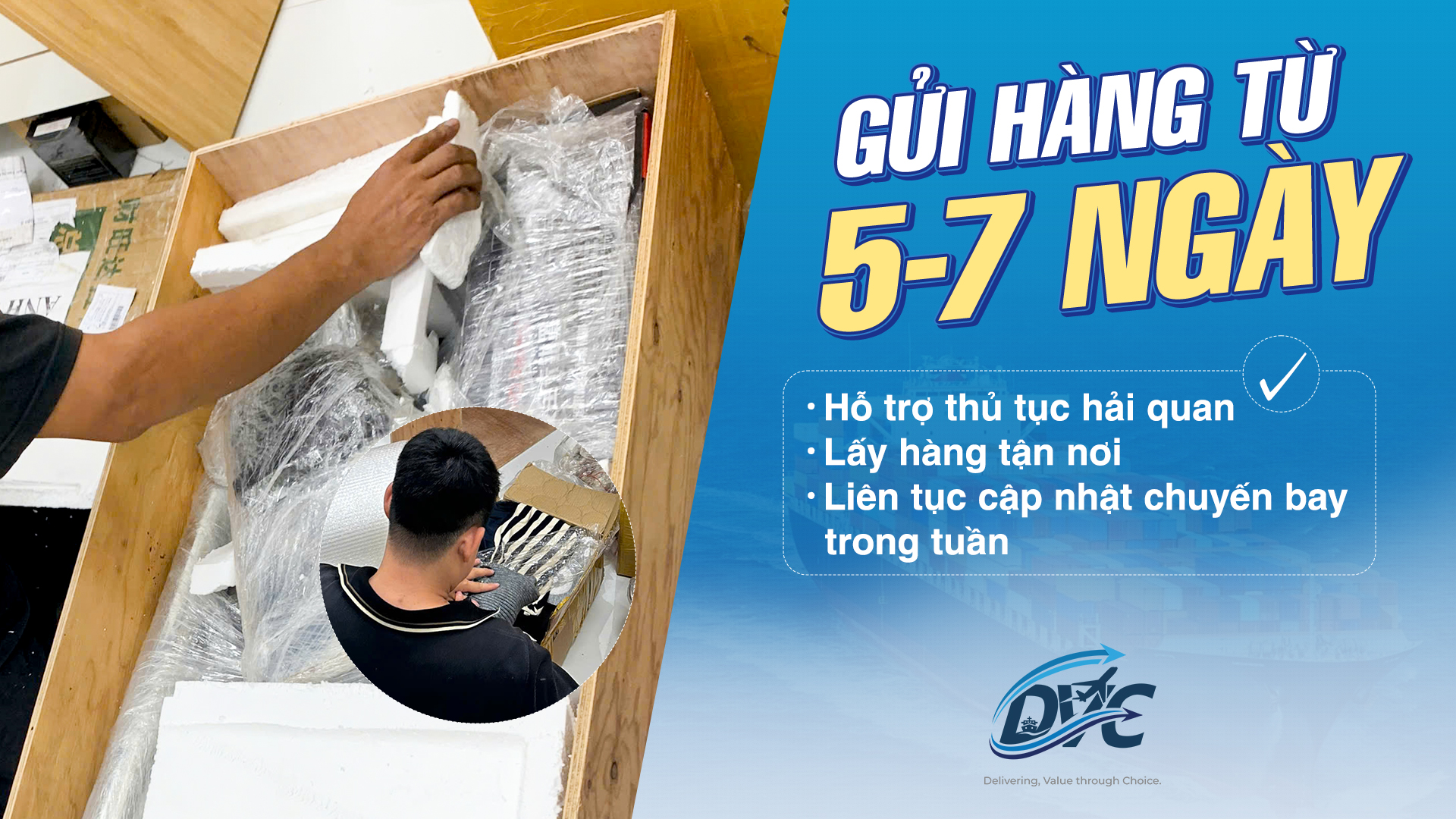 Vận chuyển quốc tế DVC Logistics